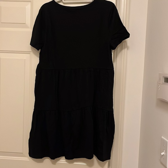 GAP ForeverSoft Black Relaxed Tiered Mini Dress/NWT/S - Picture 10 of 10